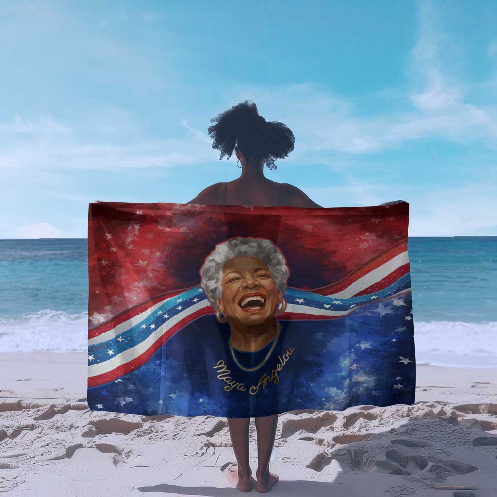 Maya Angelou Sarong Inspirational Life Mission Quote Celebration of Joy Passion and Compassion - Wonder Print Shop