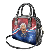 Maya Angelou Shoulder Handbag Inspirational Life Mission Quote Celebration of Joy Passion and Compassion - Wonder Print Shop
