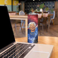 Maya Angelou Skinny Tumbler Inspirational Life Mission Quote Celebration of Joy Passion and Compassion - Wonder Print Shop