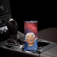 Maya Angelou Skinny Tumbler Inspirational Life Mission Quote Celebration of Joy Passion and Compassion - Wonder Print Shop