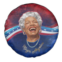Maya Angelou Spare Tire Cover Inspirational Life Mission Quote Celebration of Joy Passion and Compassion - Wonder Print Shop