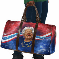Maya Angelou Travel Bag Inspirational Life Mission Quote Celebration of Joy Passion and Compassion - Wonder Print Shop
