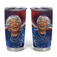 Maya Angelou Tumbler Cup Inspirational Life Mission Quote Celebration of Joy Passion and Compassion - Wonder Print Shop