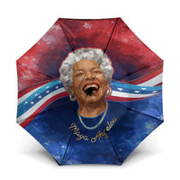 Maya Angelou Umbrella Inspirational Life Mission Quote Celebration of Joy Passion and Compassion - Wonder Print Shop