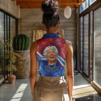 Maya Angelou Women Sleeveless Polo Shirt Inspirational Life Mission Quote Celebration of Joy Passion and Compassion - Wonder Print Shop