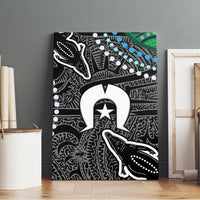 Torest Trait Islands Mix Crocodine Aboriginal Pattern Canvas Wall Art - Wonder Print Shop