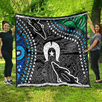 Torest Trait Islands Mix Crocodine Aboriginal Pattern Quilt - Wonder Print Shop