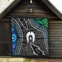 Torest Trait Islands Mix Crocodine Aboriginal Pattern Quilt - Wonder Print Shop