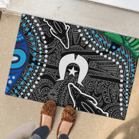 Torest Trait Islands Mix Crocodine Aboriginal Pattern Rubber Doormat - Wonder Print Shop