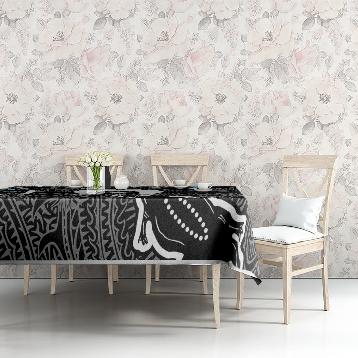 Torest Trait Islands Mix Crocodine Aboriginal Pattern Tablecloth - Wonder Print Shop