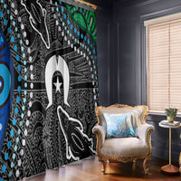 Torest Trait Islands Mix Crocodine Aboriginal Pattern Window Curtain - Wonder Print Shop