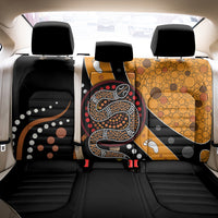 Aboriginal Snake Pattern Dot Art Back Car Seat Cover - Wonder Print Shop