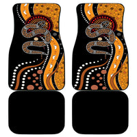 Aboriginal Snake Pattern Dot Art Car Mats - Wonder Print Shop