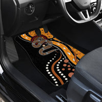 Aboriginal Snake Pattern Dot Art Car Mats - Wonder Print Shop