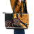Aboriginal Snake Pattern Dot Art Leather Tote Bag - Wonder Print Shop