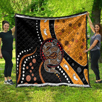 Aboriginal Snake Pattern Dot Art Quilt - Wonder Print Shop