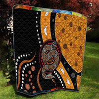 Aboriginal Snake Pattern Dot Art Quilt - Wonder Print Shop