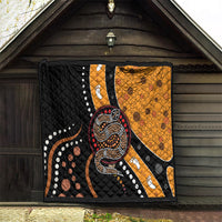 Aboriginal Snake Pattern Dot Art Quilt - Wonder Print Shop
