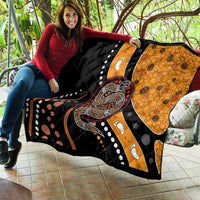 Aboriginal Snake Pattern Dot Art Quilt - Wonder Print Shop