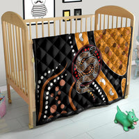 Aboriginal Snake Pattern Dot Art Quilt - Wonder Print Shop