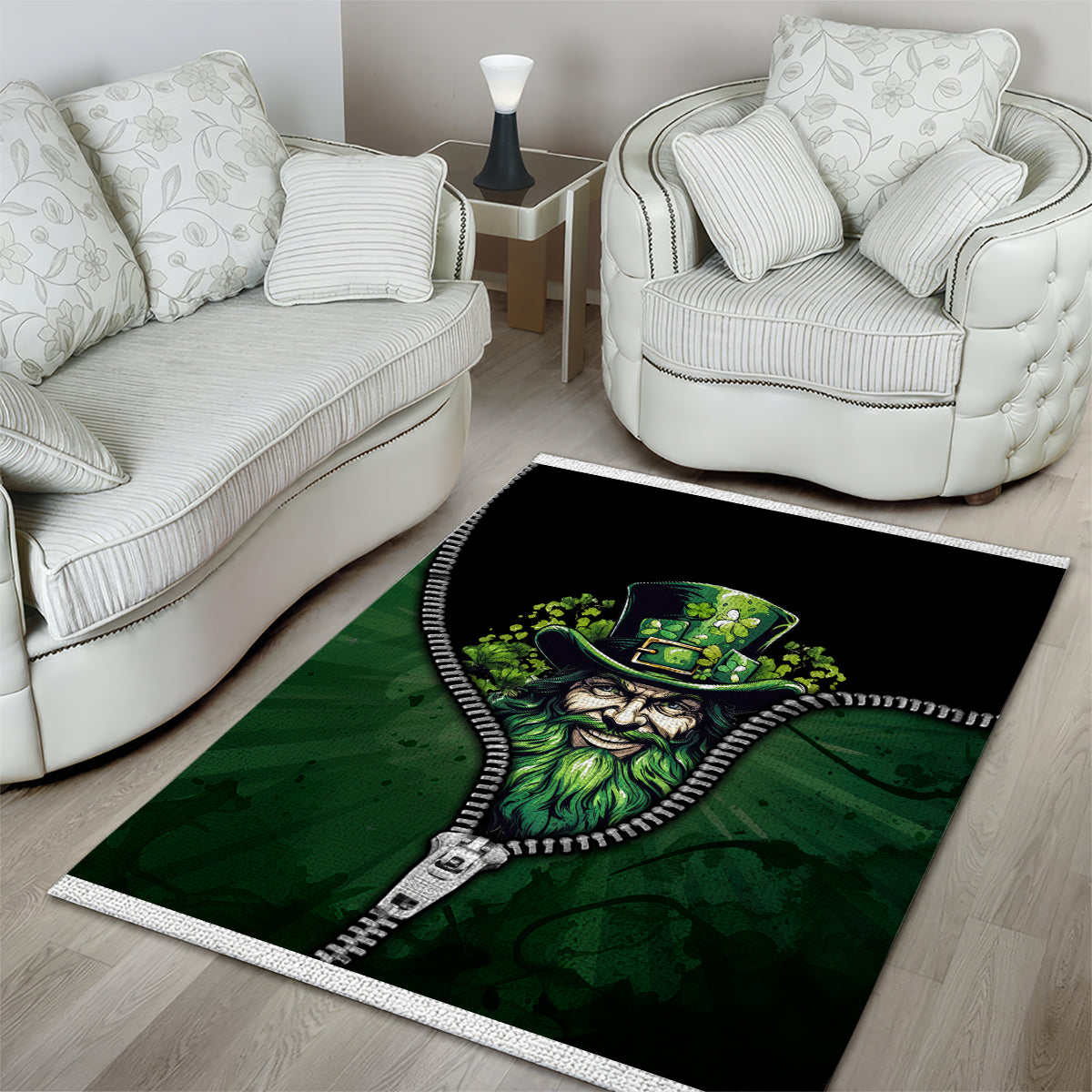 The Irish Man 3D Zip Art Area Rug - Wonder Print Shop