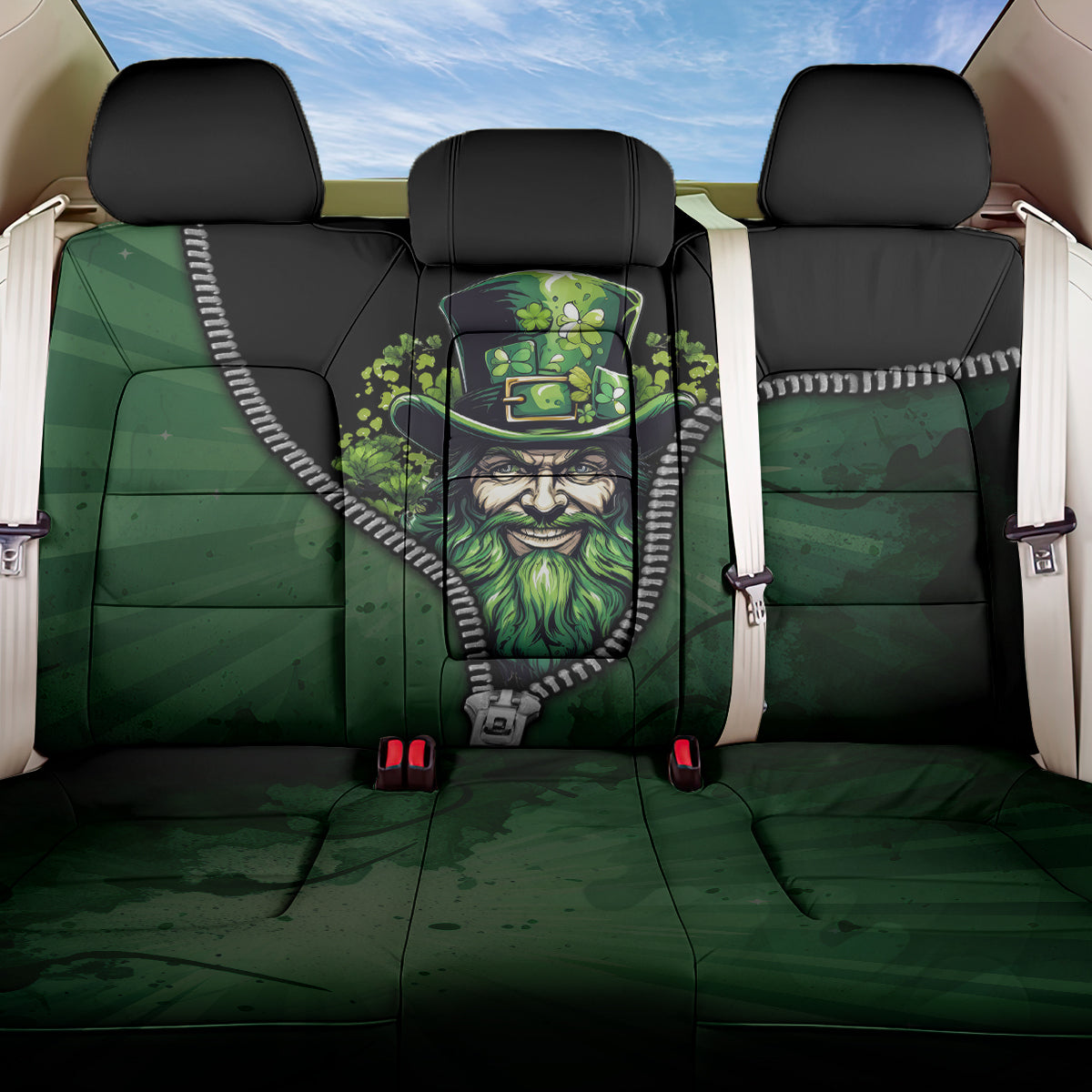 The Irish Man 3D Zip Art Back Car Seat Cover - Wonder Print Shop