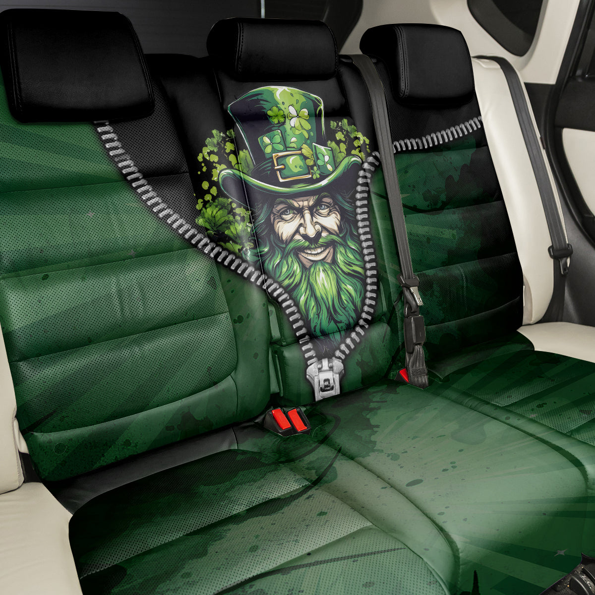 The Irish Man 3D Zip Art Back Car Seat Cover - Wonder Print Shop