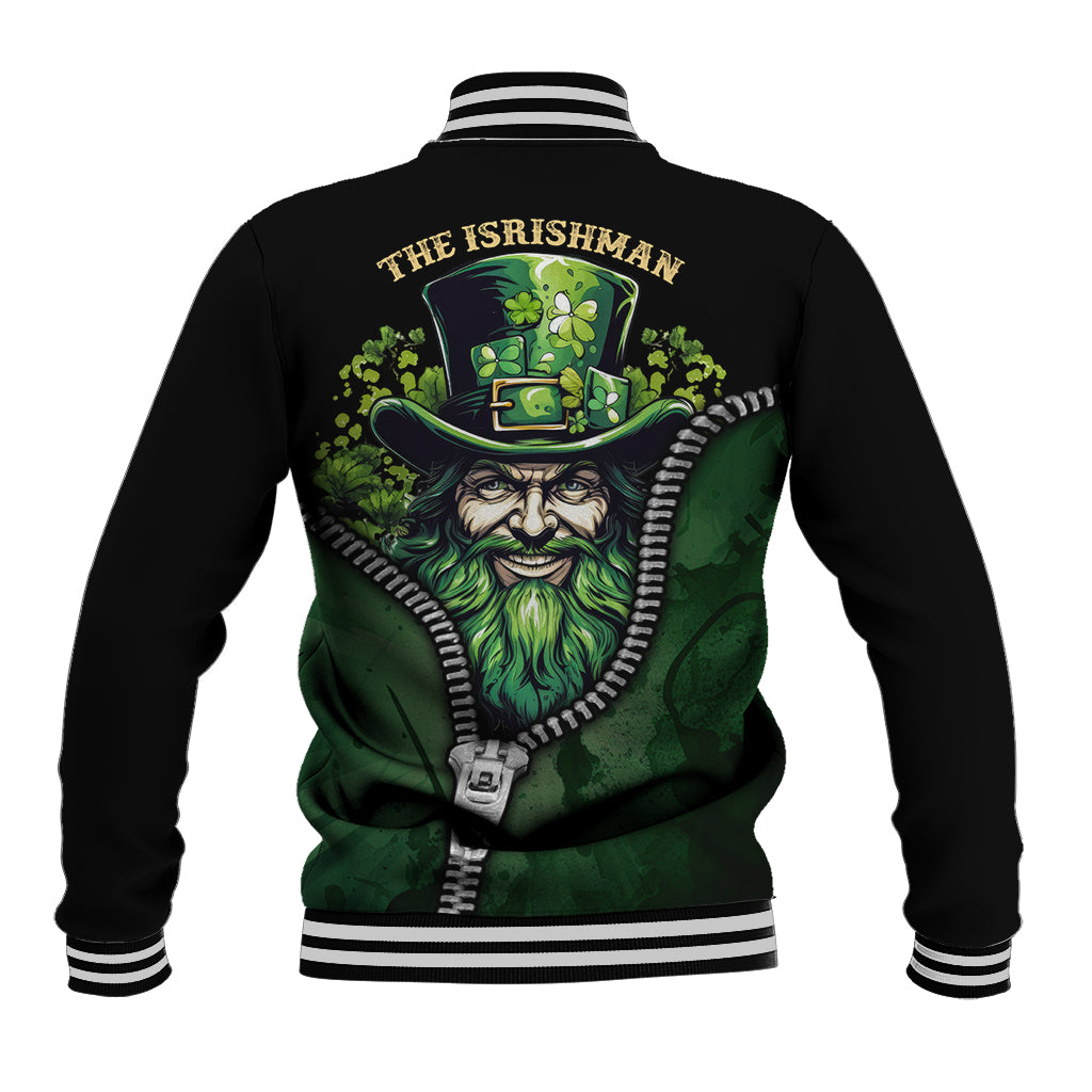 The Irish Man 3D Zip Art Baseball Jacket - Wonder Print Shop