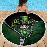 The Irish Man 3D Zip Art Beach Blanket - Wonder Print Shop