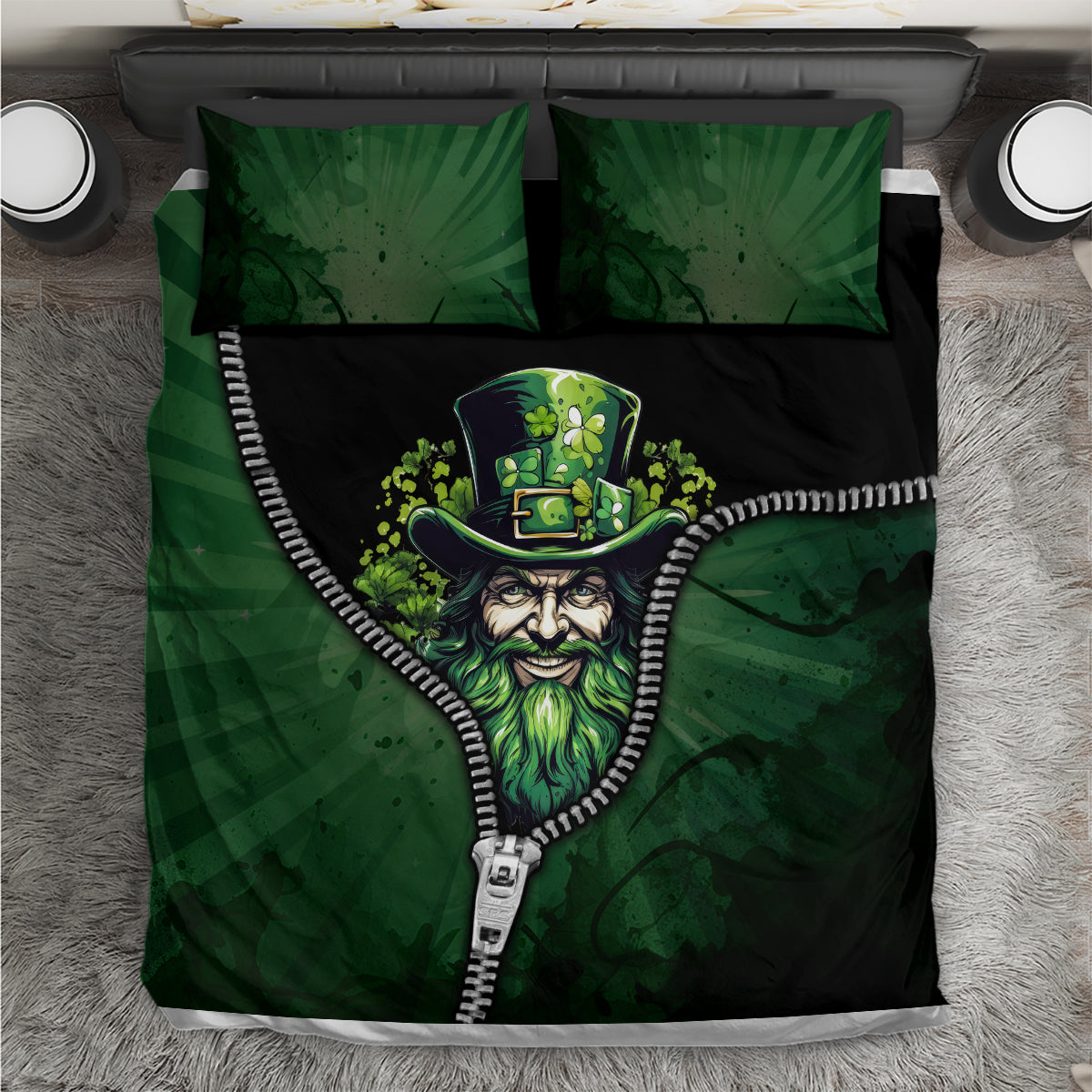 The Irish Man 3D Zip Art Bedding Set - Wonder Print Shop