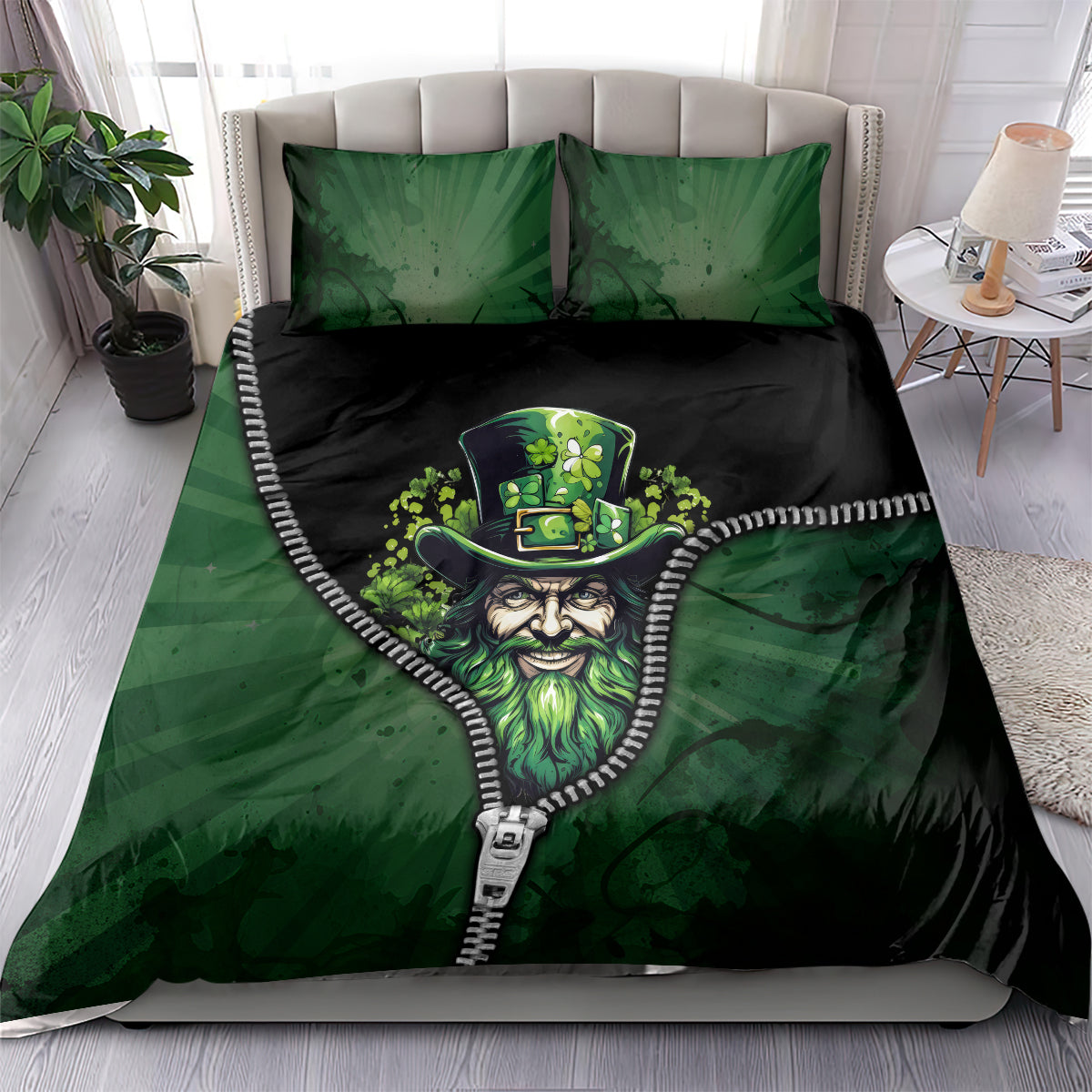 The Irish Man 3D Zip Art Bedding Set - Wonder Print Shop