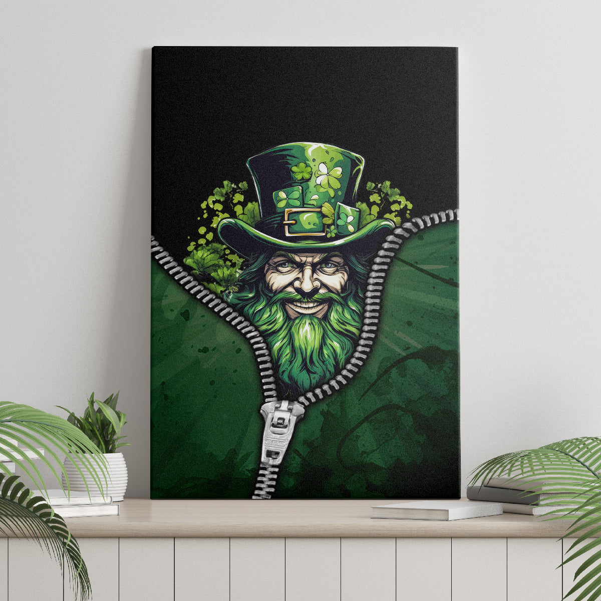 The Irish Man 3D Zip Art Canvas Wall Art - Wonder Print Shop