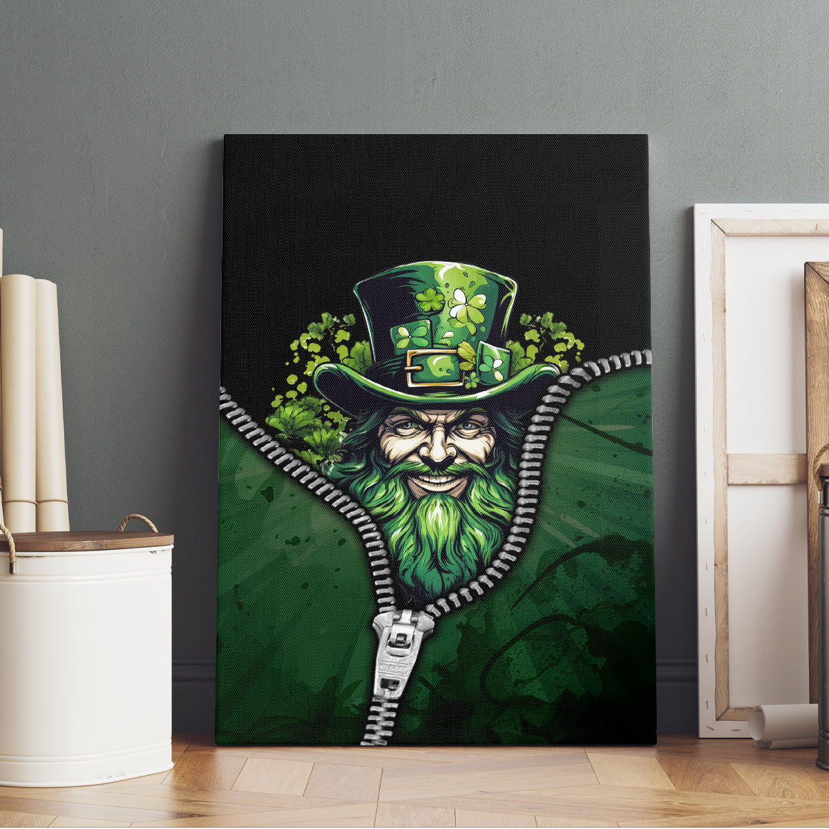 The Irish Man 3D Zip Art Canvas Wall Art - Wonder Print Shop
