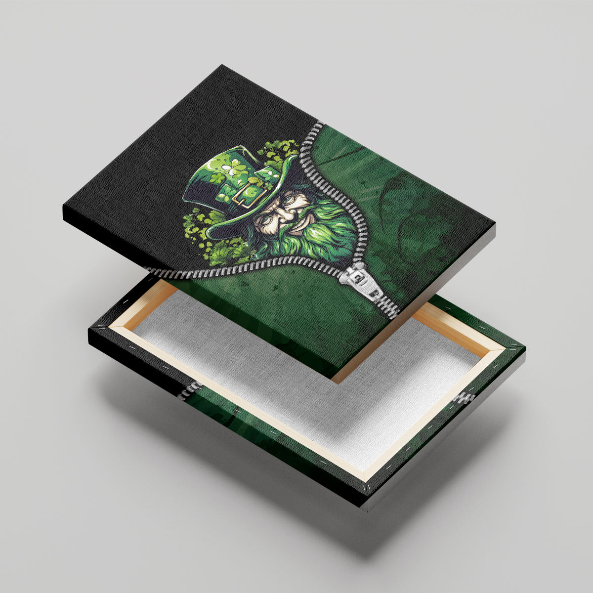 The Irish Man 3D Zip Art Canvas Wall Art - Wonder Print Shop