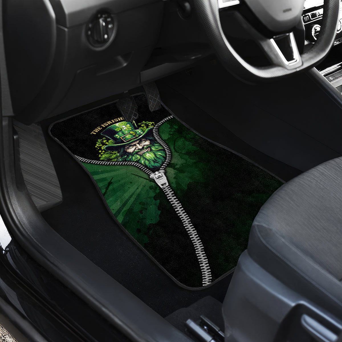 The Irish Man 3D Zip Art Car Mats - Wonder Print Shop
