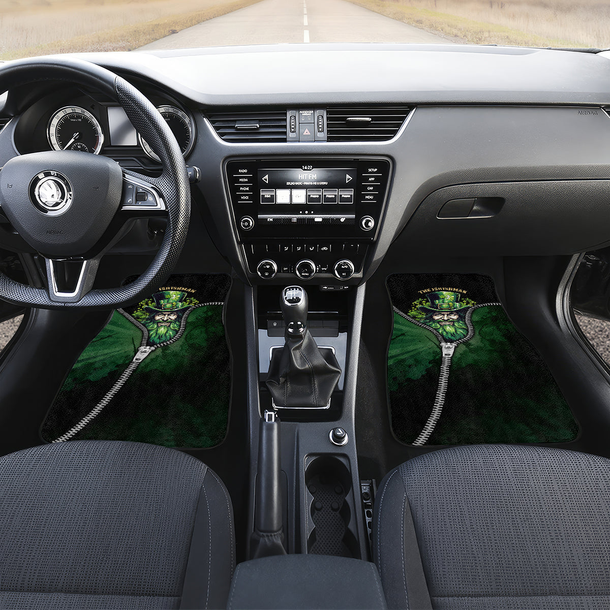 The Irish Man 3D Zip Art Car Mats - Wonder Print Shop