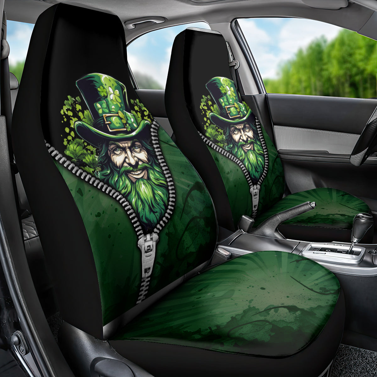 The Irish Man 3D Zip Art Car Seat Cover - Wonder Print Shop