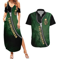 The Irish Man 3D Zip Art Couples Matching Summer Maxi Dress and Hawaiian Shirt - Wonder Print Shop