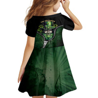 The Irish Man 3D Zip Art Family Matching Short Sleeve Bodycon Dress and Hawaiian Shirt - Wonder Print Shop