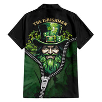 The Irish Man 3D Zip Art Family Matching Short Sleeve Bodycon Dress and Hawaiian Shirt - Wonder Print Shop