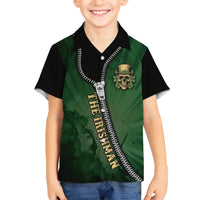 The Irish Man 3D Zip Art Family Matching Short Sleeve Bodycon Dress and Hawaiian Shirt - Wonder Print Shop