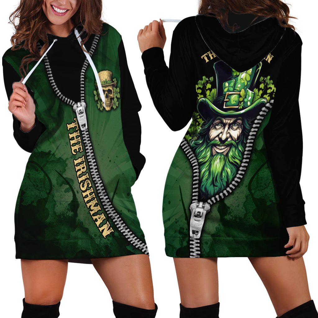 The Irish Man 3D Zip Art Hoodie Dress - Wonder Print Shop