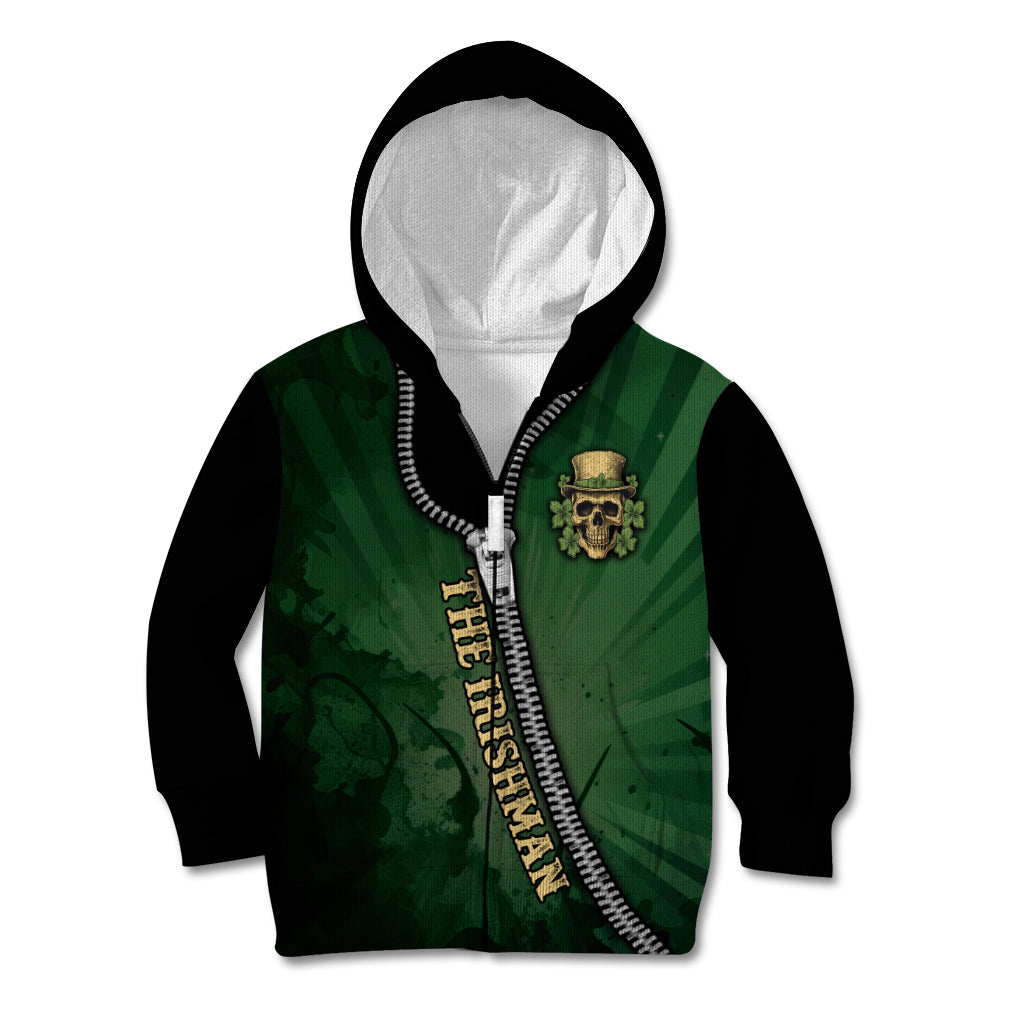 The Irish Man 3D Zip Art Kid Hoodie - Wonder Print Shop