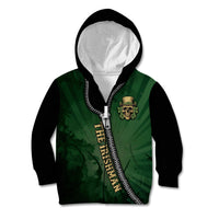 The Irish Man 3D Zip Art Kid Hoodie - Wonder Print Shop