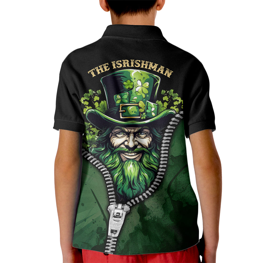 The Irish Man 3D Zip Art Kid Polo Shirt - Wonder Print Shop