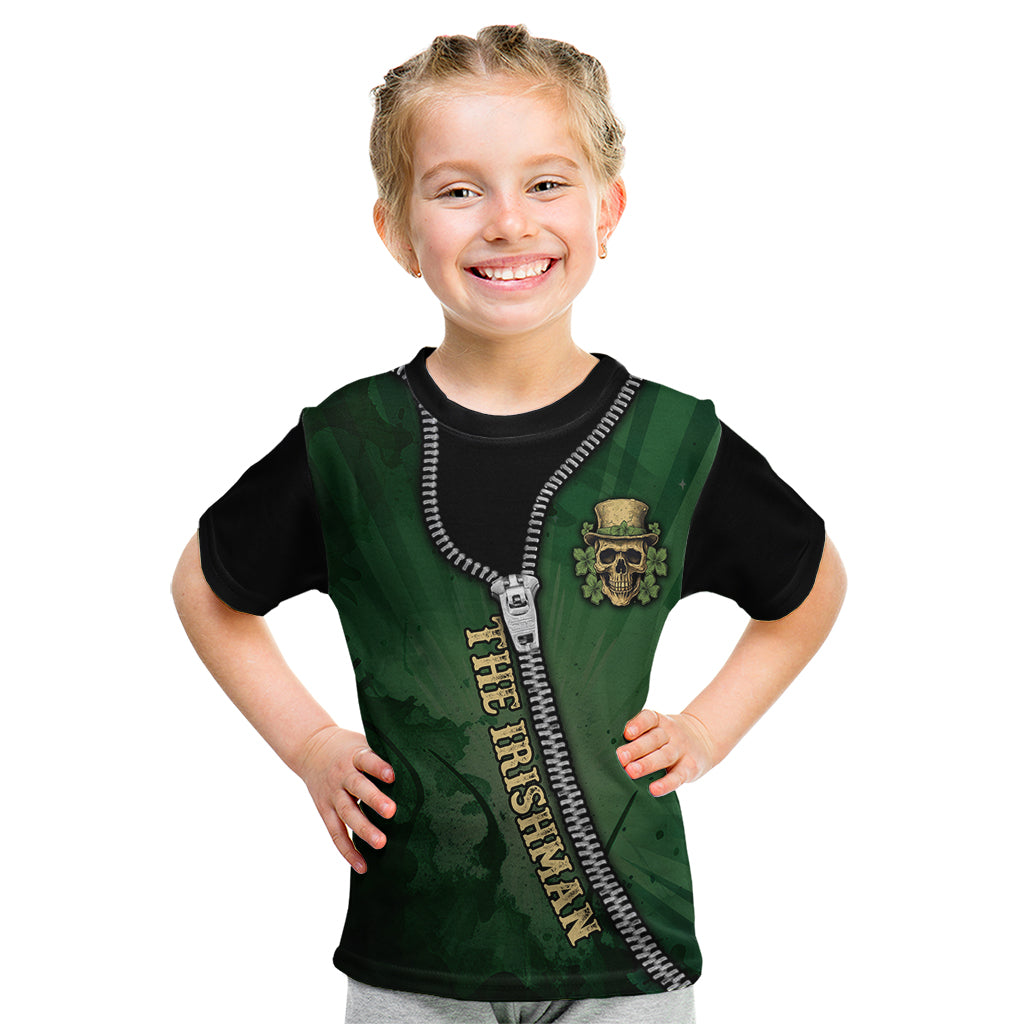 The Irish Man 3D Zip Art Kid T Shirt - Wonder Print Shop