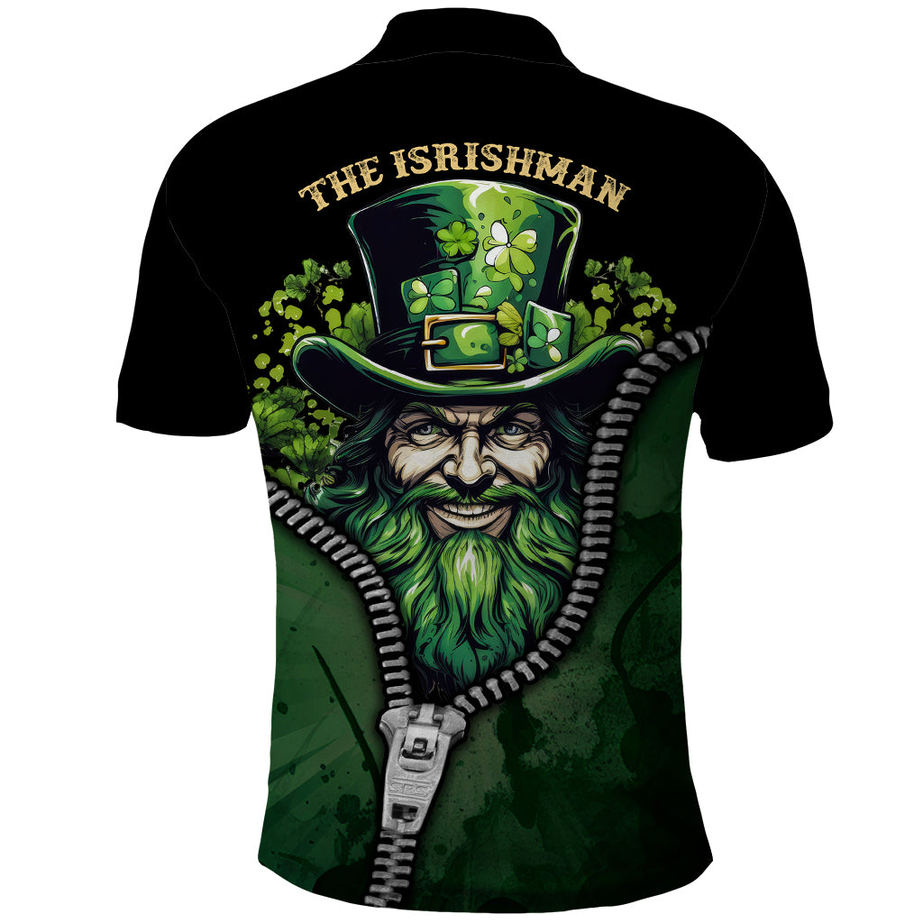 The Irish Man 3D Zip Art Polo Shirt - Wonder Print Shop