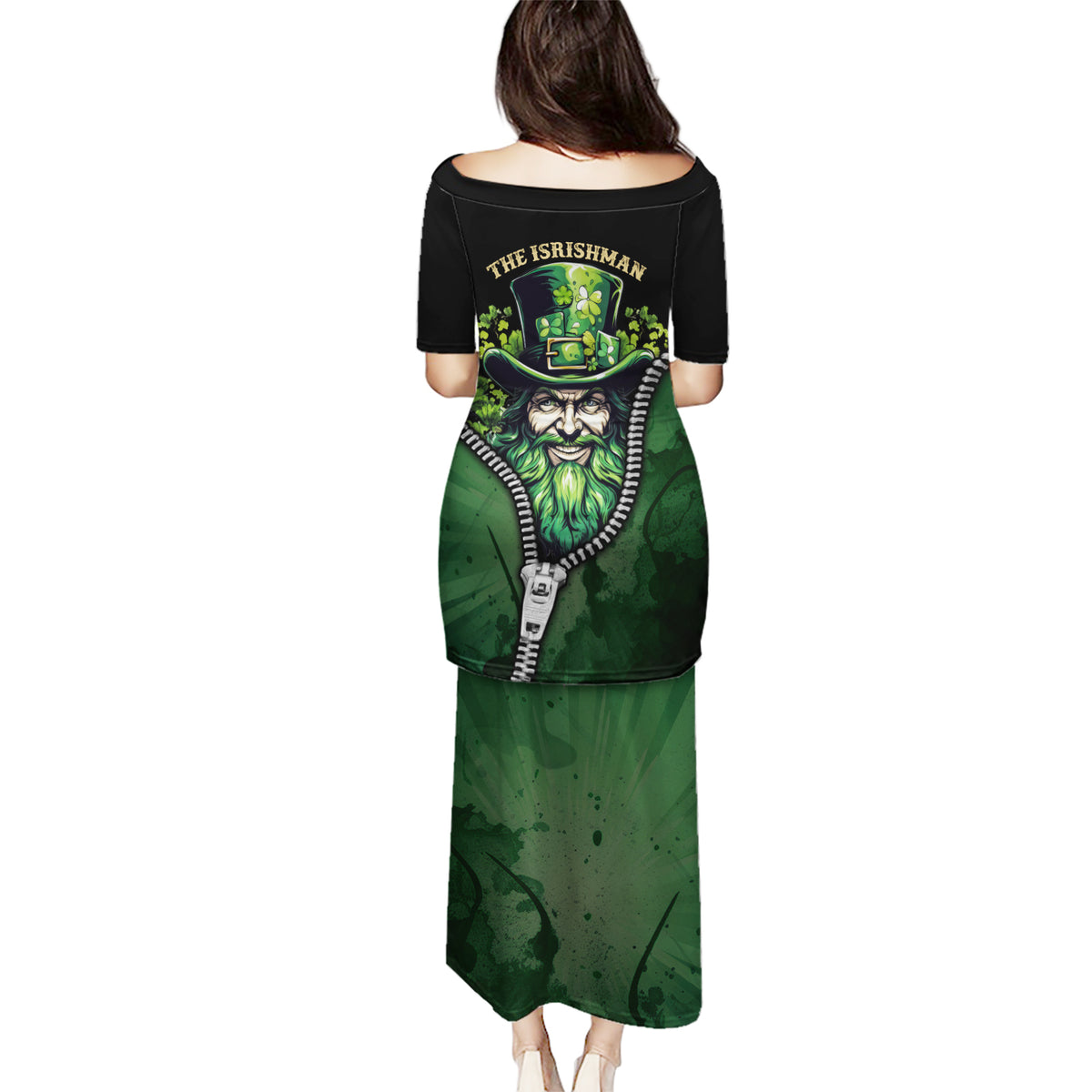 The Irish Man 3D Zip Art Puletasi - Wonder Print Shop