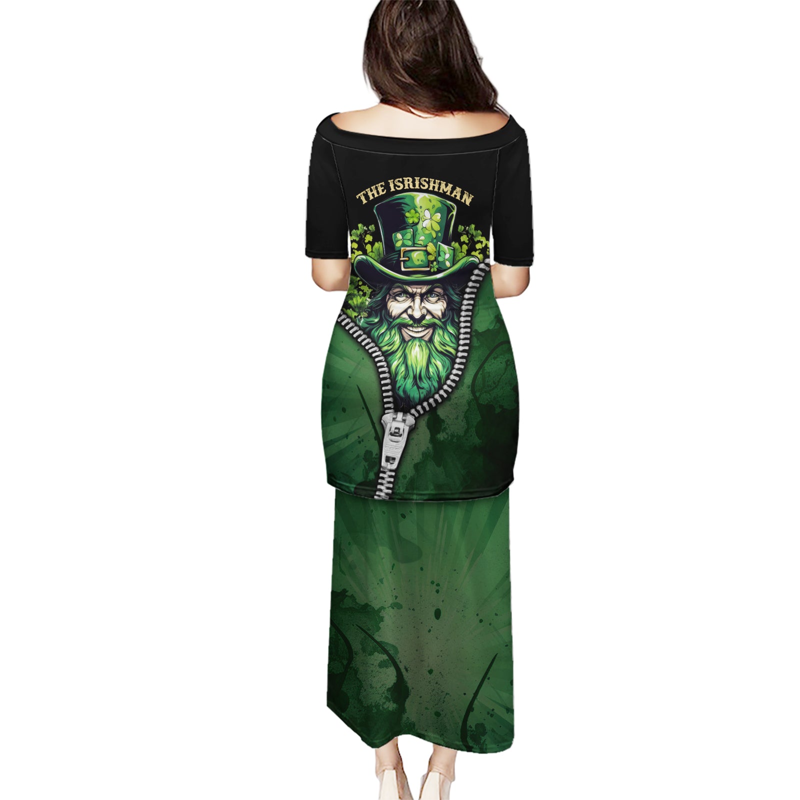 The Irish Man 3D Zip Art Puletasi - Wonder Print Shop