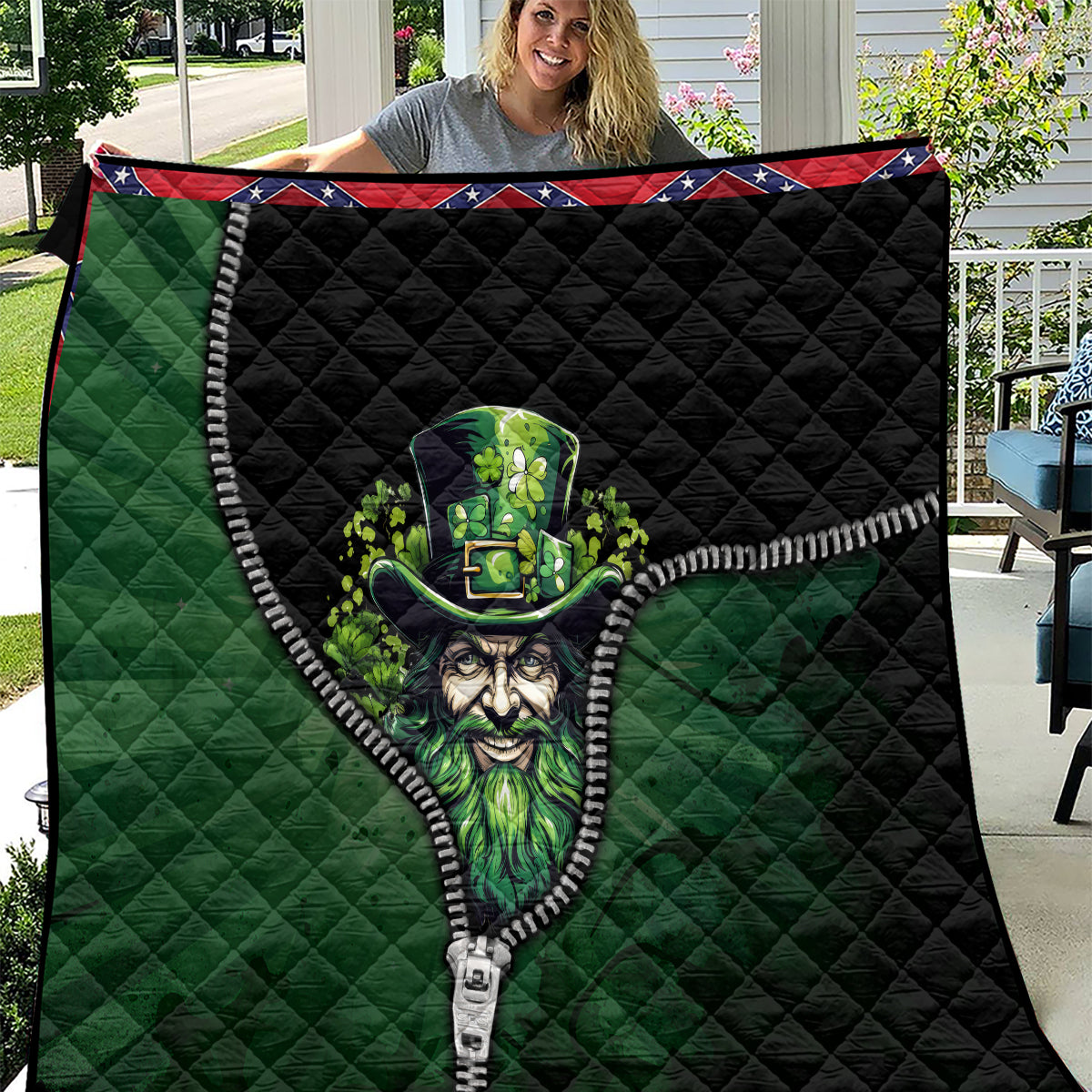 The Irish Man 3D Zip Art Quilt - Wonder Print Shop